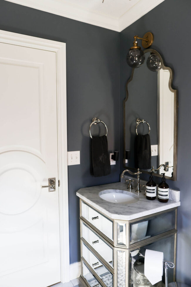 powder bathroom makeover