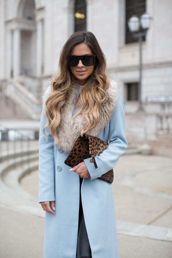 Powder Blue Coat. - Mia Mia Mine