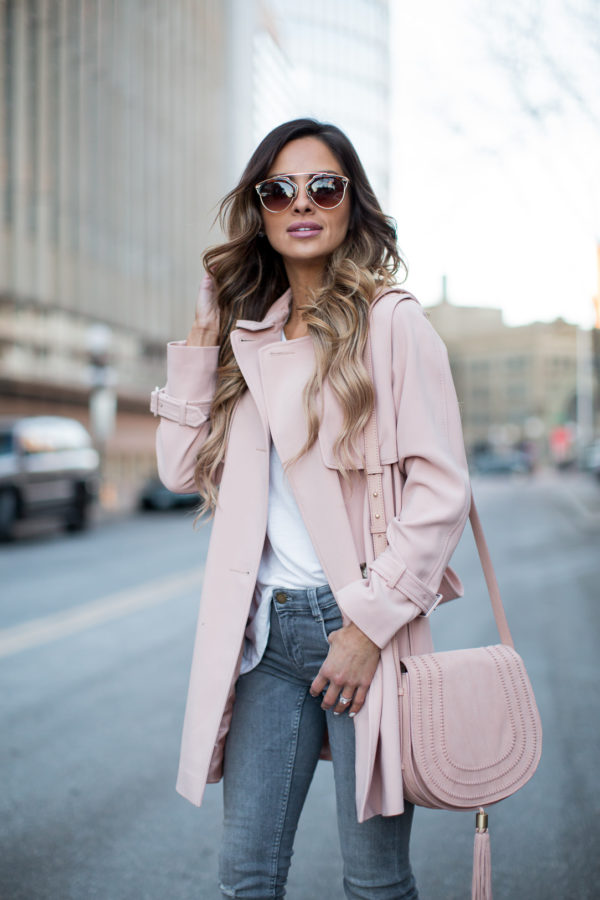 Pink Trench Coat. - Mia Mia Mine