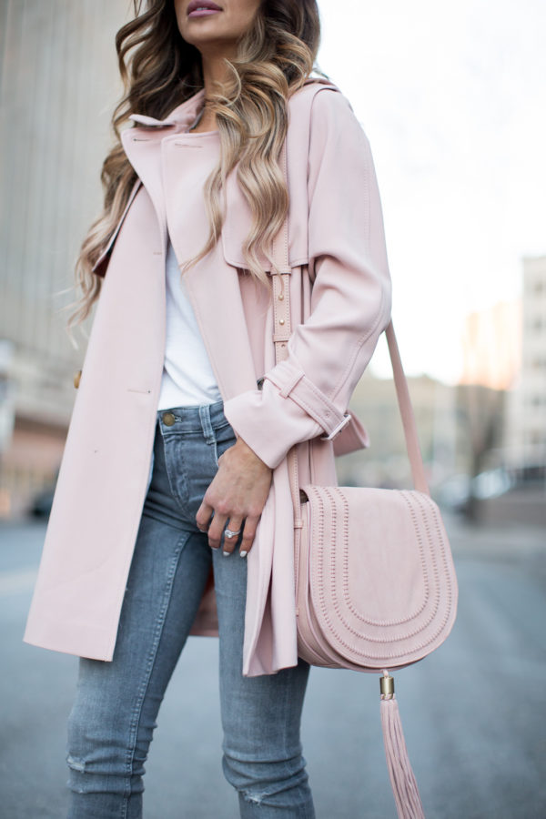 Pink Trench Coat. - Mia Mia Mine