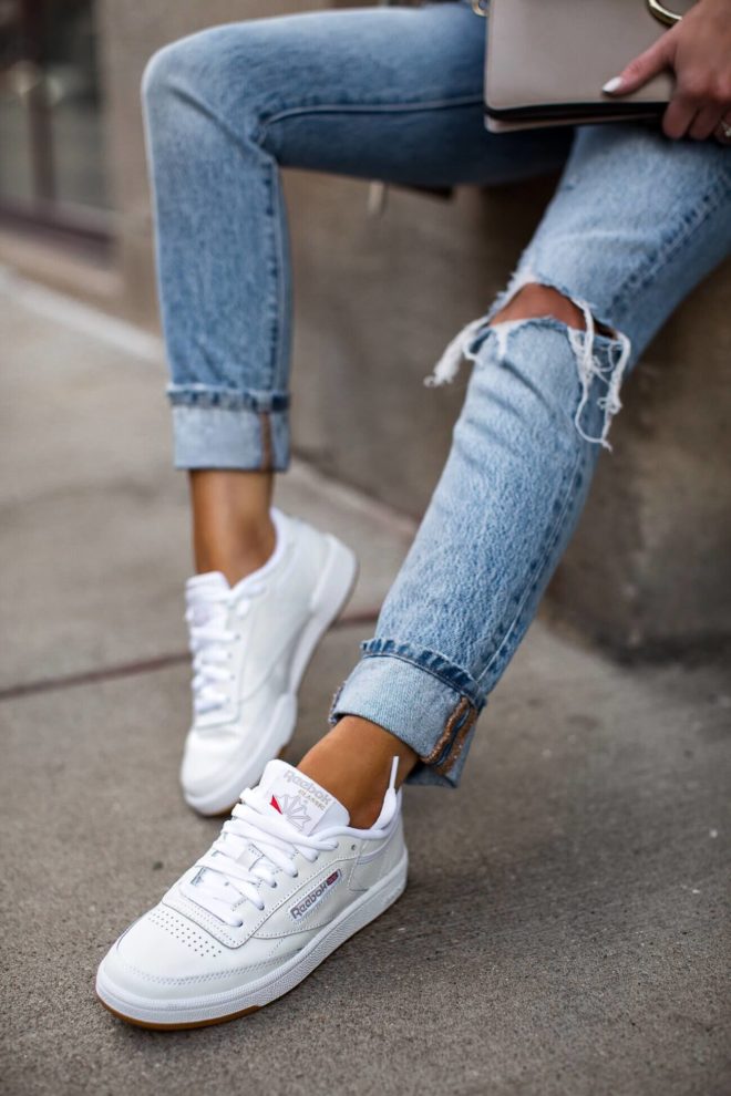 Fashion-blogger-reebok-club-c-85-sneakers - Mia Mia Mine