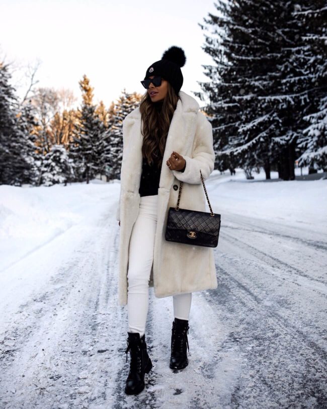 6 Chic Ways to Wear White Jeans in the Winter - Mia Mia Mine