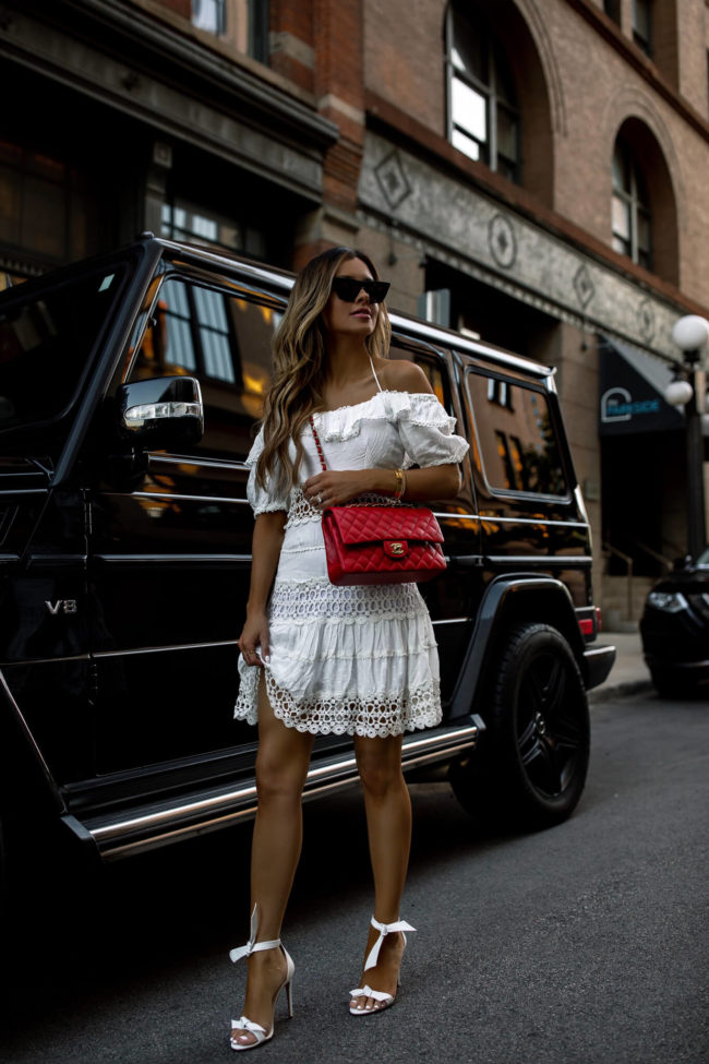 fashion blogger mia mia mine wearing prada cahier bag, express jumpsuit,  boiler suit trend, utility trend, dior chain …