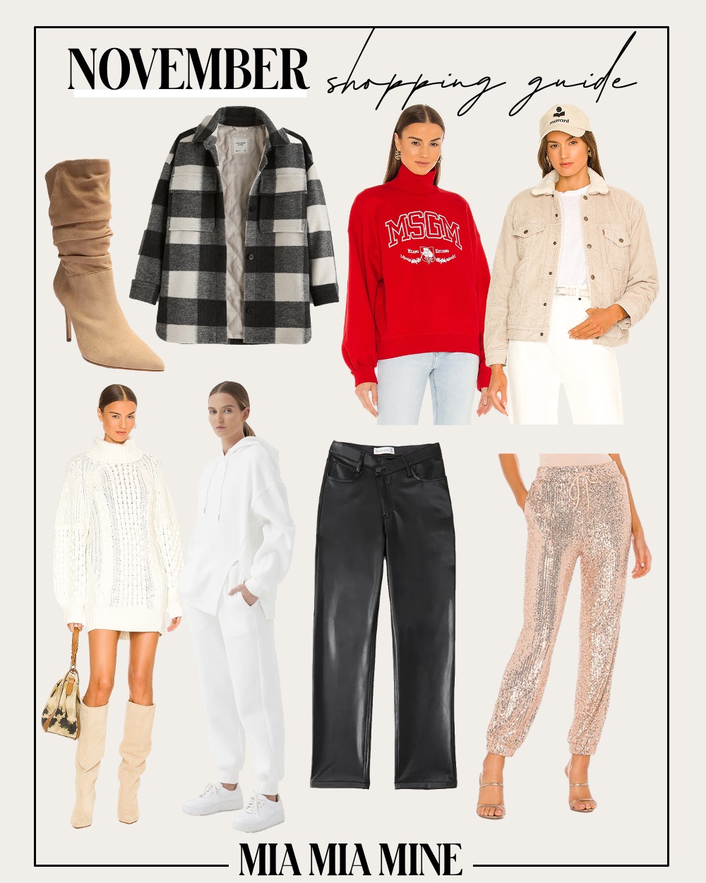 Monthly Shopping Guide: What To Buy In November - Mia Mia Mine