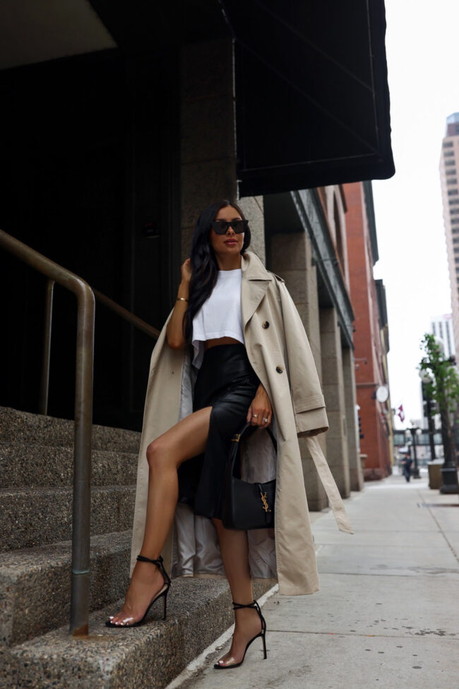 7 Ways to Wear My Favorite Faux Leather Skirt - Mia Mia Mine