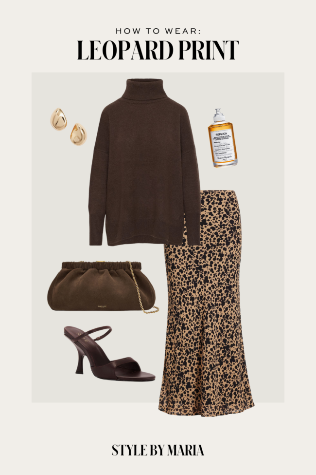 leopard skirt outfit