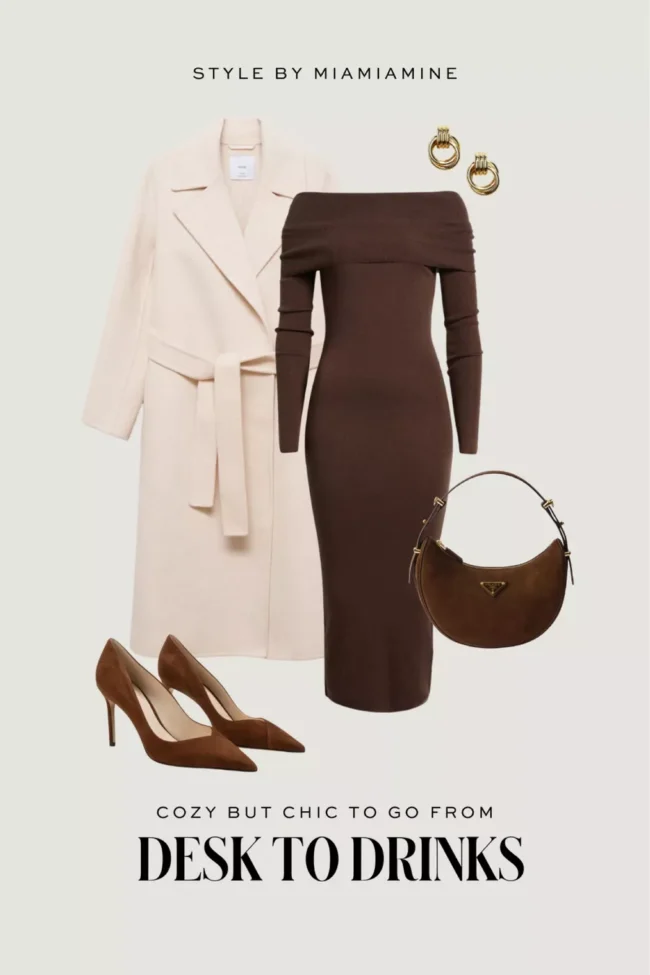 nordstrom chocolate brown sweater dress